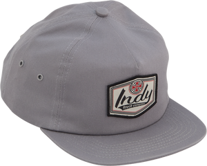 INDEPENDENT PATCH YTH HAT ADJ-GREY