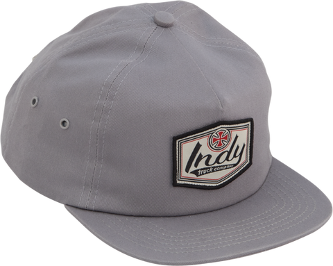 INDEPENDENT PATCH YTH HAT ADJ-GREY