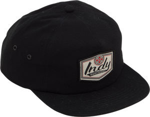 INDEPENDENT PATCH YTH HAT ADJ-BLACK