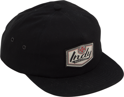 INDEPENDENT PATCH YTH HAT ADJ-BLACK