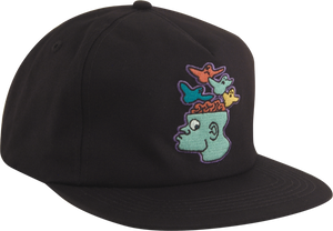 KROOKED SKATEBOARDS BRAIN BIRD HAT ADJ-BLACK