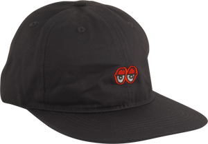 KROOKED SKATEBOARDS EYES EMBLEM HAT ADJ-BLK/RED