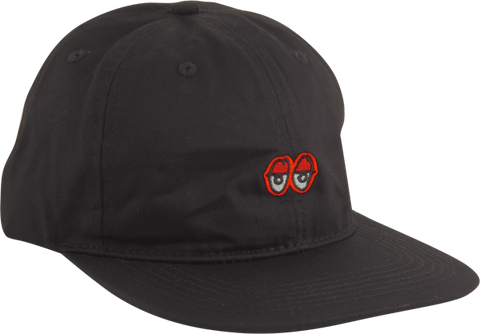 KROOKED SKATEBOARDS EYES EMBLEM HAT ADJ-BLK/RED