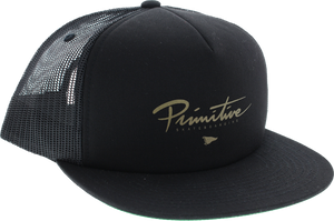 PRIMITIVE SKATEBOARD CORE FOAM MESH HAT ADJ-BLK/GOLD