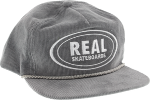 REAL OVAL UNSTRUCTURED CORD ADJ HAT-GREY/WHT