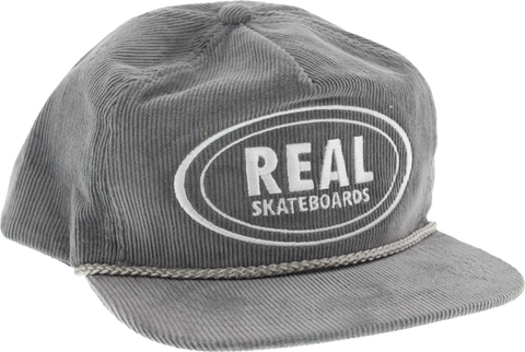 REAL OVAL UNSTRUCTURED CORD ADJ HAT-GREY/WHT