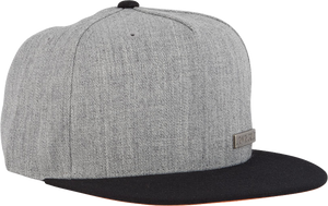 SC BLOCK STRIP BADGE HAT ADJ-GREY MELANGE/BLK