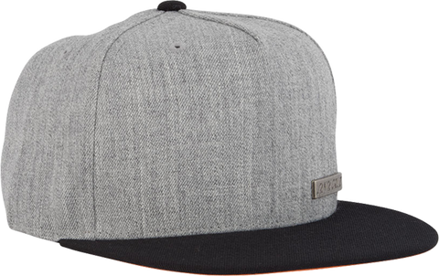 SC BLOCK STRIP BADGE HAT ADJ-GREY MELANGE/BLK