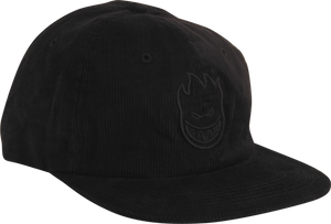 SPITFIRE BIGHEAD CORD HAT ADJ-BLK