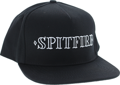 SPITFIRE LIFER HAT ADJ-BLK/WHT