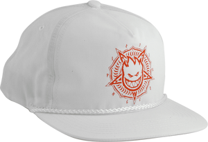 SPITFIRE PENTABURN HAT ADJ-WHT/RED