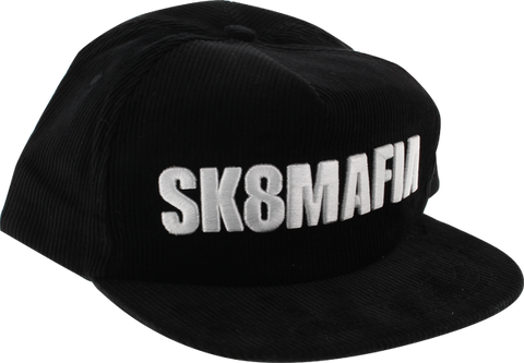 SK8MAFIA OG LOGO CORDUROY HAT ADJ-BLACK snapback