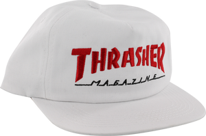 THRASHER TWO TONE MAG LOGO HAT ADJ-WHT/RED