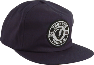 THUNDER TRUCKS MAINLINE FELT PATCH HAT ADJ-NAVY