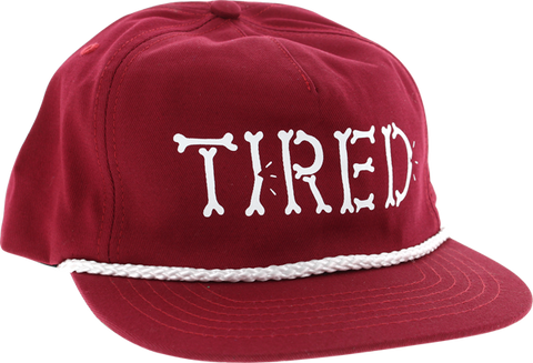 TIRED BONES HAT ADJ-BURGUNDY