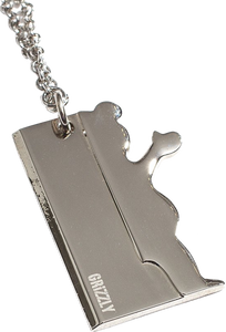 GRIZZLY BLADE NECKLACE SILVER W/BAG