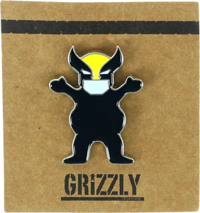 GRIZZLY GRIPTAPE WOLVERINE BEAR PIN