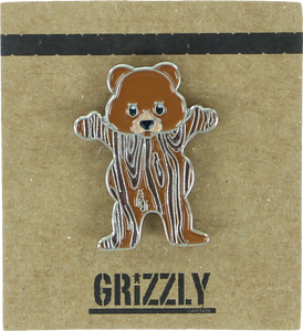 GRIZZLY GRIPTAPE WOODGRAIN BEAR PIN