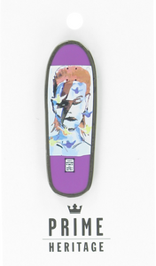 PRIME GONZ BOWIE BOARD LAPEL PIN 2"-PURPLE