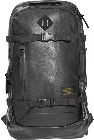 GRIZZLY RESCUE PATROL LEATHER BACKPACK BLACK/BLACK