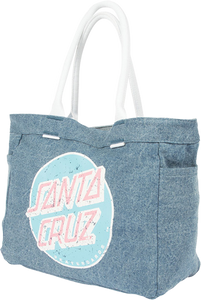 SANTA CRUZ CLASSIC DOT TOTE BAG DENIM BLUE