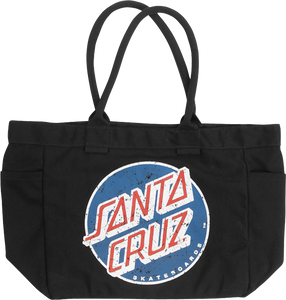 SANTA CRUZ CLASSIC DOT TOTE BAG BLACK