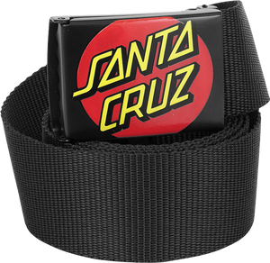 SANTA CRUZ CLASSIC DOT WEB BELT BLACK