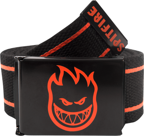 SPITFIRE BIGHEAD STRIPES WEB BELT BLK/ORG