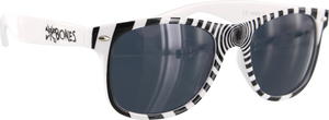 BONES X-RAY SUNGLASSES BLK/WHT W/WHT ARMS