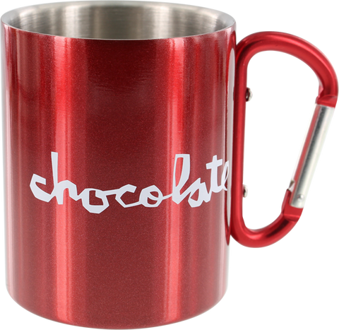 CHOC CARRIBINER MUG METALLIC RED