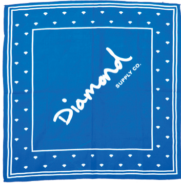 DIAMOND OG SCRIPT BANDANA BLUE