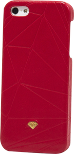 DIAMOND IPHONE5 SLIDER CASE-LEATHER RED sale