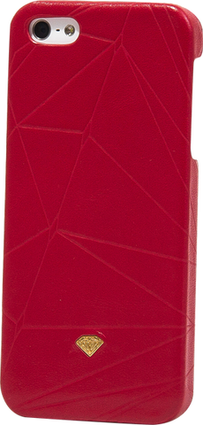 DIAMOND IPHONE5 SLIDER CASE-LEATHER RED sale