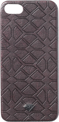 DIAMOND SPLIT LEATHER IPHONE5 CASE BURGUNDY sale