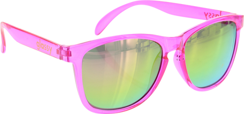 GLASSY DERIC CANCER HATER PINK SUNGLASSES