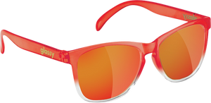 GLASSY DERIC TRANS.RED/RED MIRROR SUNGLASSES