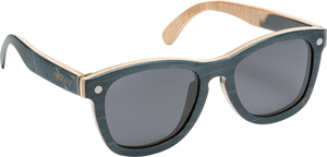 GLASSY DERIC SKATEBOARD WOOD BLK/NAT SUNGLASSES