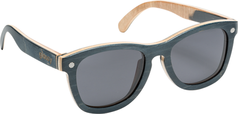 GLASSY DERIC SKATEBOARD WOOD BLK/NAT SUNGLASSES