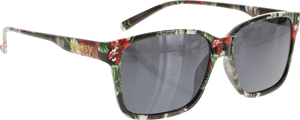 GLASSY FRITZ BLK FLORAL SUNGLASSES