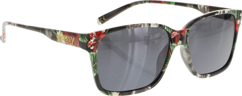 GLASSY FRITZ BLK FLORAL SUNGLASSES