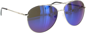 GLASSY DAEWON SIG SIL/BLK/BLU SUNGLASSES polarized