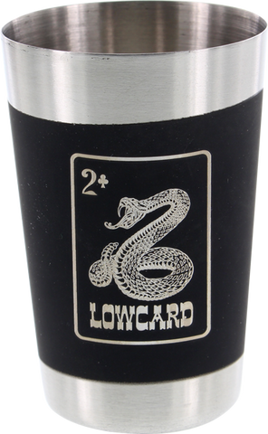 LOWCARD SNAKE BITE SHOT GLASS SIL/BLK