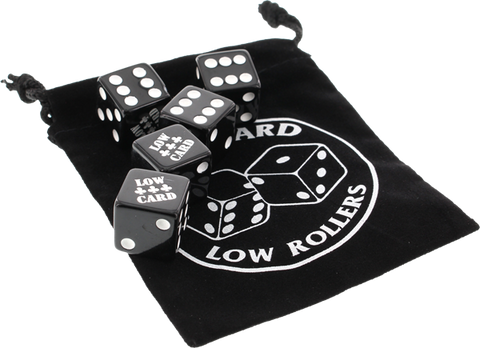 LOWCARD ROLLERS DICE SET BLACK