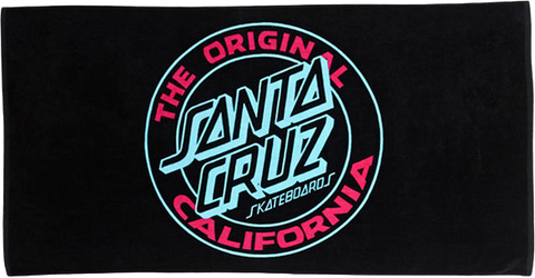 SANTA CRUZ CALI DOT TOWEL BLACK