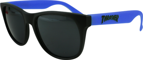 THRASHER LOGO SUNGLASSES BLK/BLU