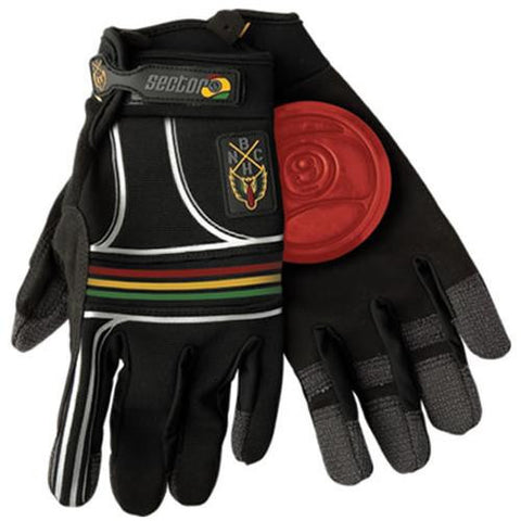 Sector 9 Gloves: BHNC Slide Gloves Rasta