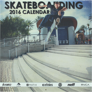 2016 SKATEBOARDING CALENDAR