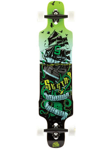 Sector 9 Longboard Deck Only: Dropper 41 Green