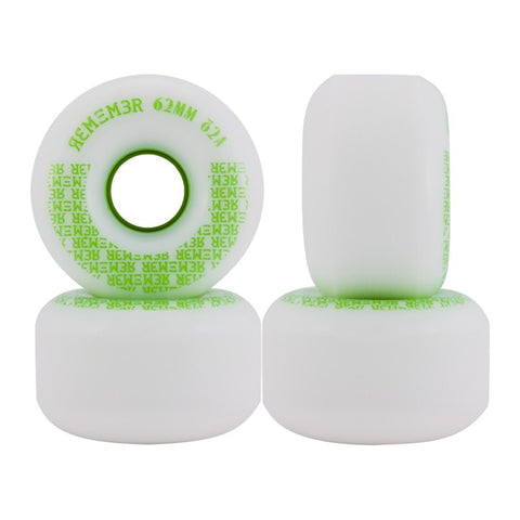 Remember Longboard Wheels: Pee Wee 62mm 82a White